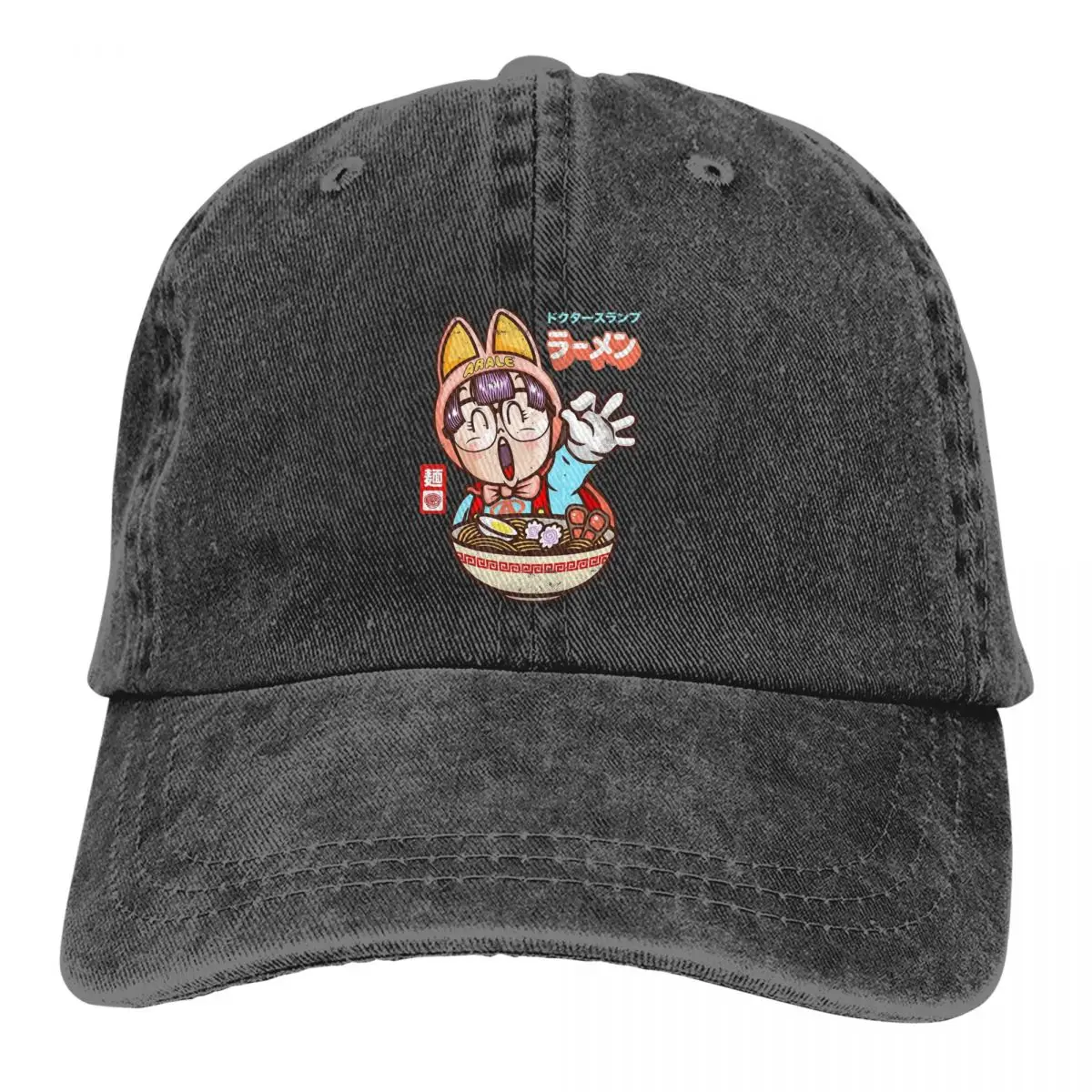 

Arale Noodle Ramen Baseball Caps Peaked Cap Dr Slump Japanese Manga Sun Shade Hats for Men