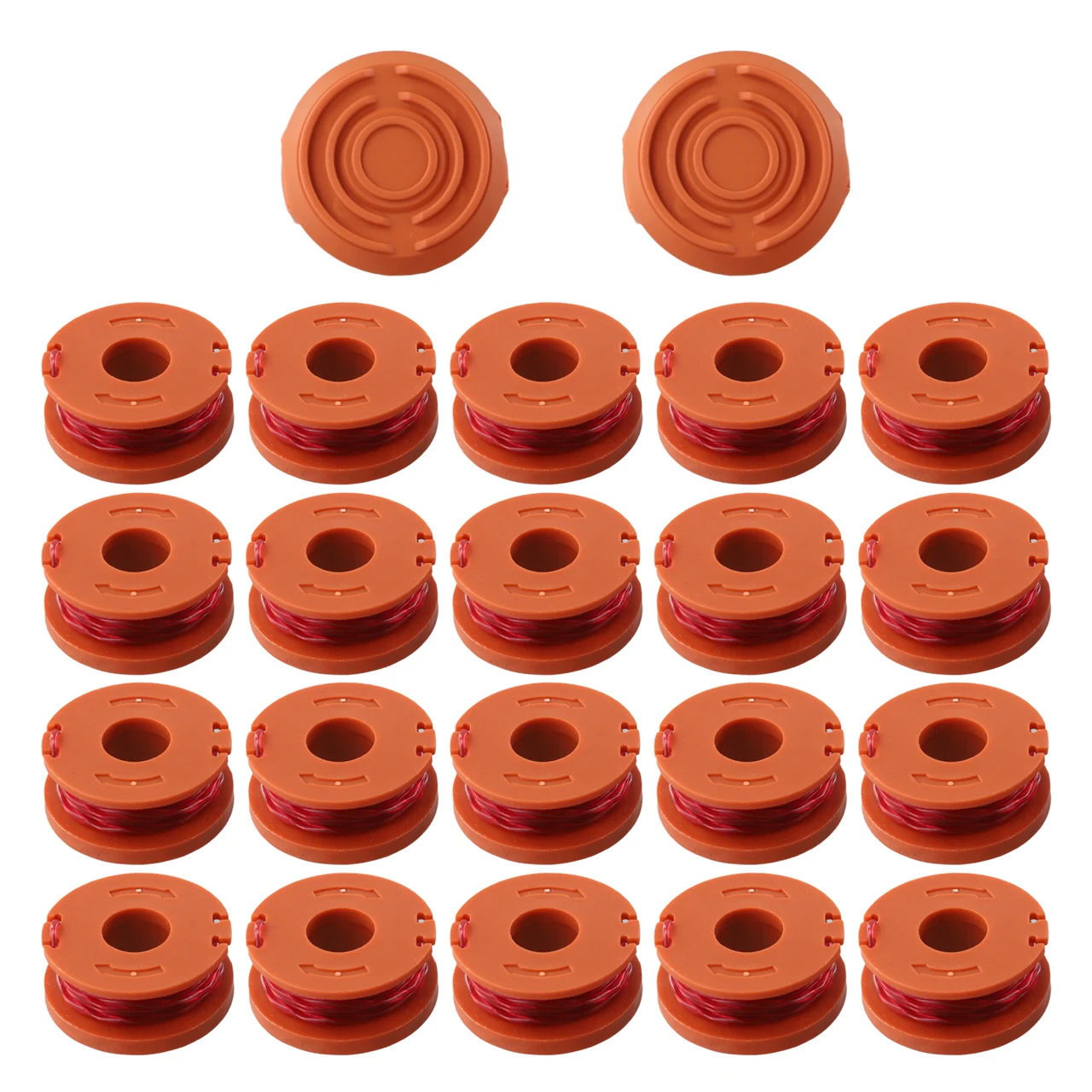 

20*grass String Trimmer Spool 2*cover Line Cap Set Spare Parts For Worx WA0010 WG154 WG163 WG180 Lawn Mower Gardening Tools