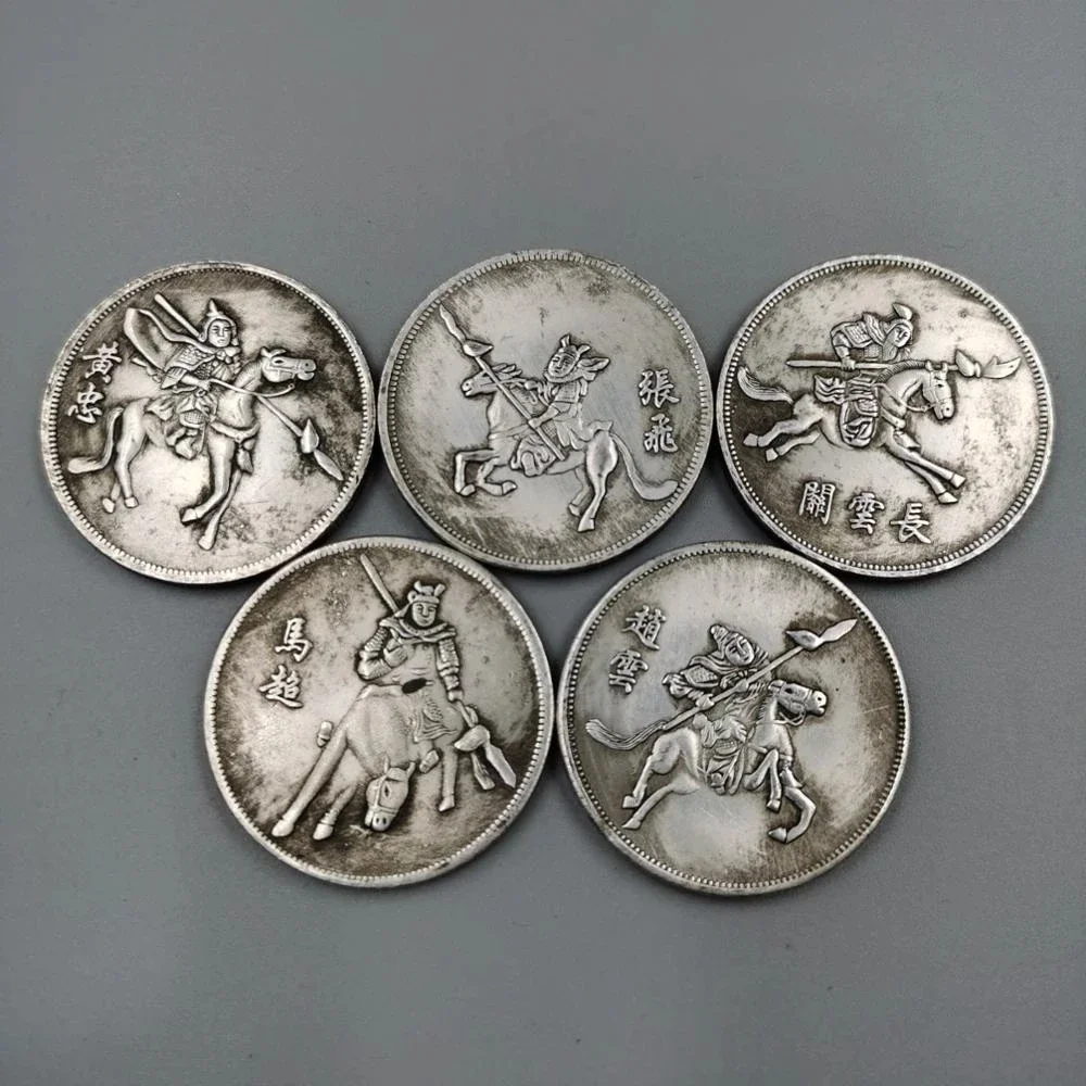 

Статуэтки из белой меди "Три Царства", "Пять Тигровых Генералов"