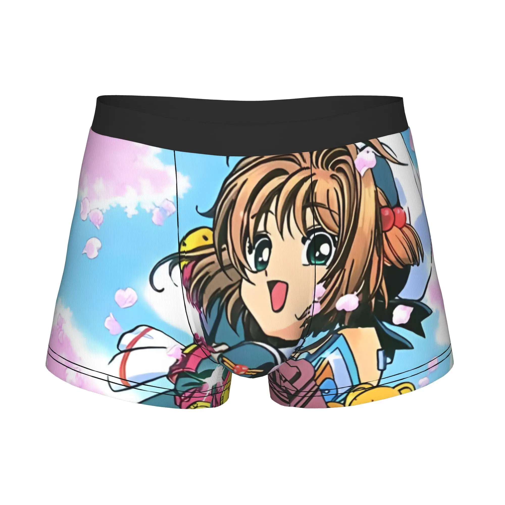 Фото Трусы-боксеры Sakura Magic Rollerblades Bandai Cardcaptor Sakura, дышащие трусики, мужское нижнее белье, шорты с принтом, трусы-боксеры №3