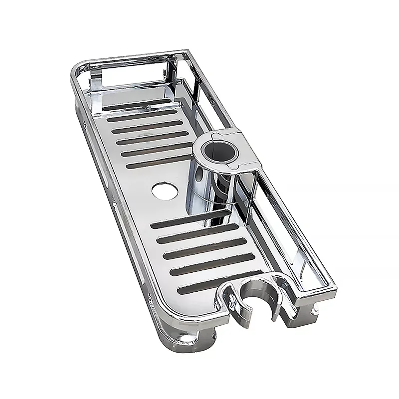 

Bathroom Pole Shower Punch-Free Lifting Shower Shelf Shampoo Storage Rack Soap Organizer Bathroom Holder Bathroom Accessories
