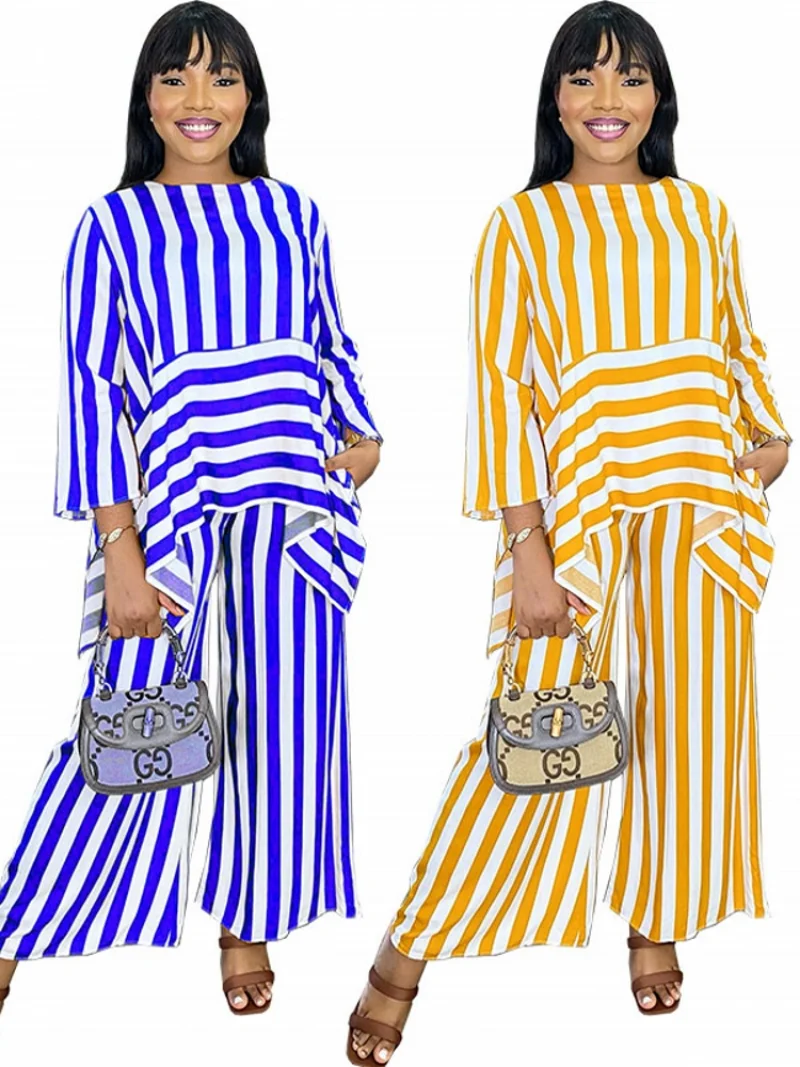 2 Piece Women Set Summer Autumn Long Sleeve Shirt Blouse Top And Pants Suits Outfits Fashion Office Lady Matching Sets Outfit
