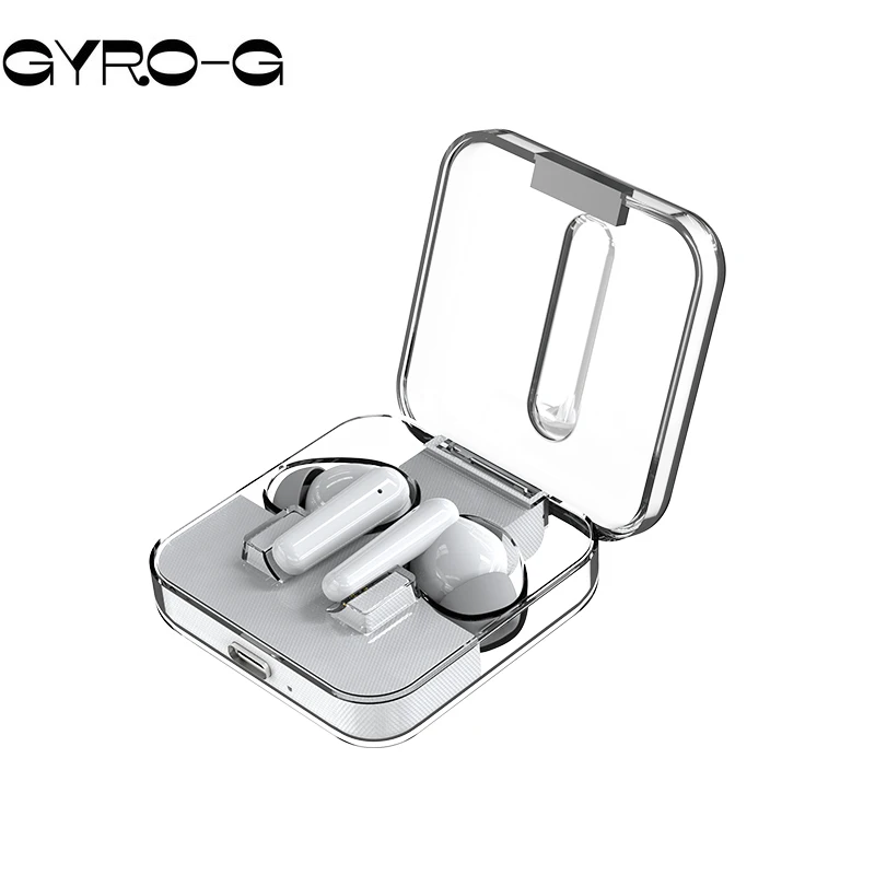 

S168 TWS Mini In-Ear Earbuds Full Transparent Wireless Bluetooth 5.3 Headphones Retro Music Earphones Digital Display Headset