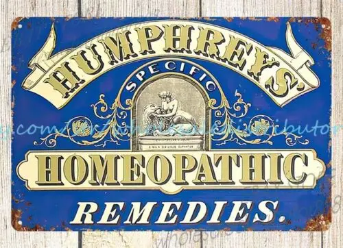 Humphreys' Homeopathic Remedies металлическая жестяная вывеска со скидкой настенное