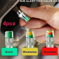4pcs car tire pressure gauge indicator alert monitoring valve cap sensor tire pressure indicator external valve detection