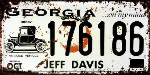 

Georgia license plate room decor Retro wall home decor vintage poster motorcycle farmhouse garage wall metal Sign Tin
