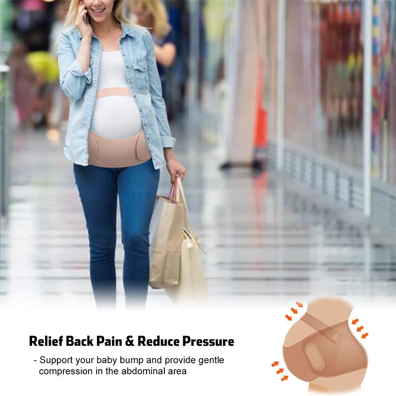 Pregnancy 3 In 1 Support Belt for Back Pelvic Hip Pain Maternity Band Belly Support for Pregnancy Back Support Band for Abdomen
