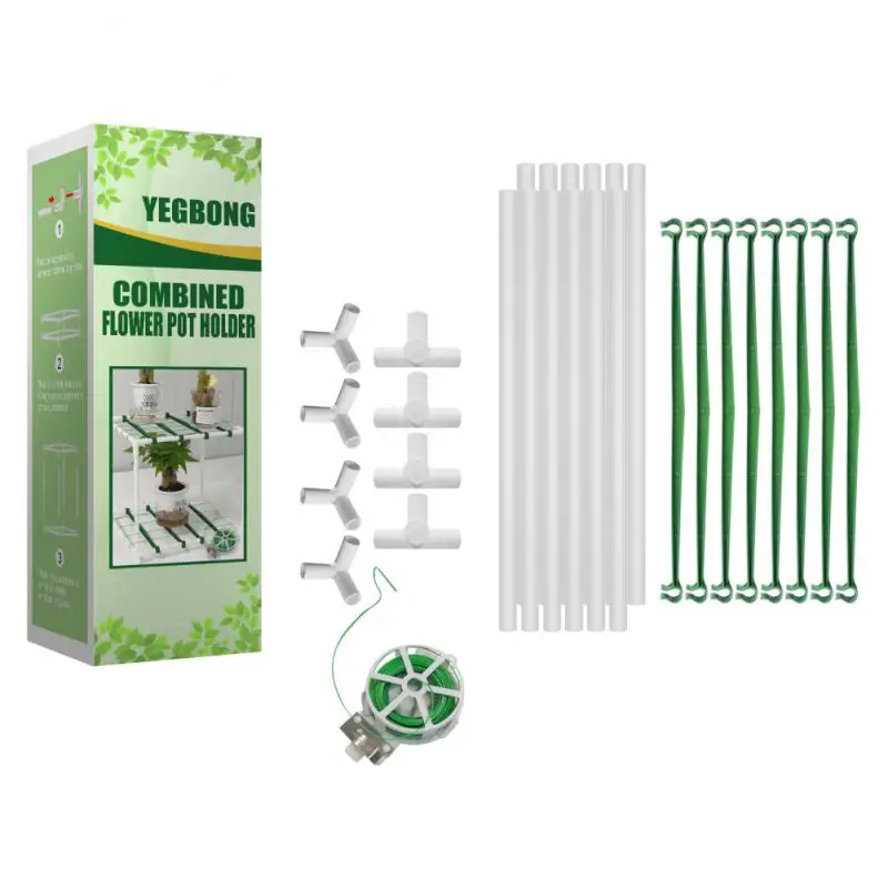 

Plant Stand Rack Plastic Durable Home Small Indoor Planter Display Organizer Plant Shelves Simple Outdoor Home Garden Decoration
