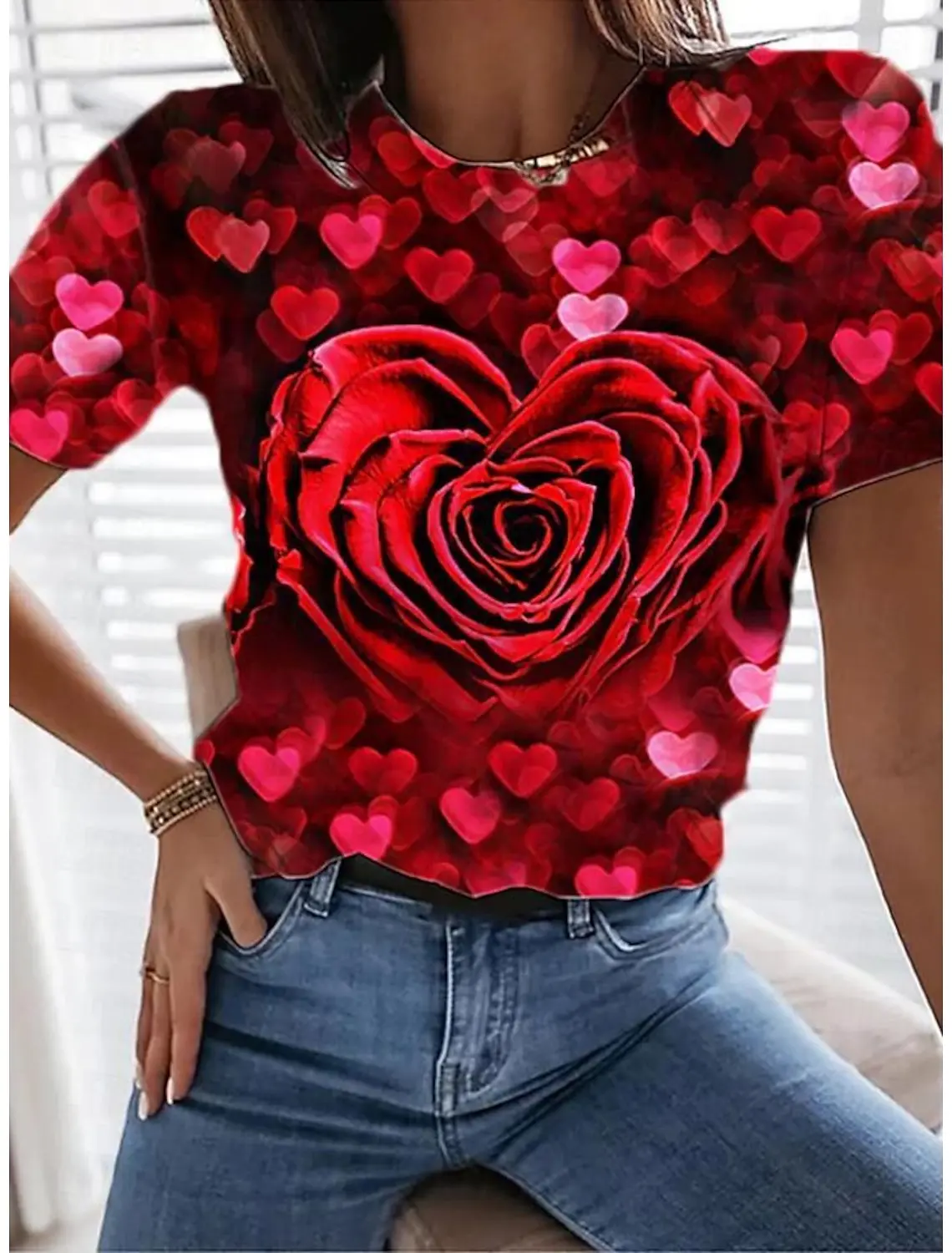 Женская футболка с 3D принтом