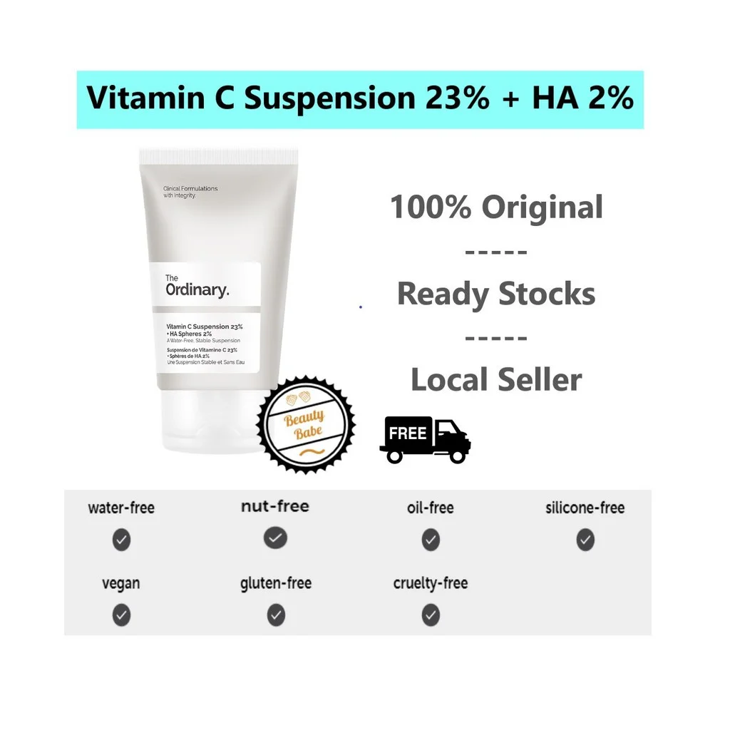 Подвеска с обычным витамином C 23% + HA 2% сфер увлажняющий баланс масло фотокрем для