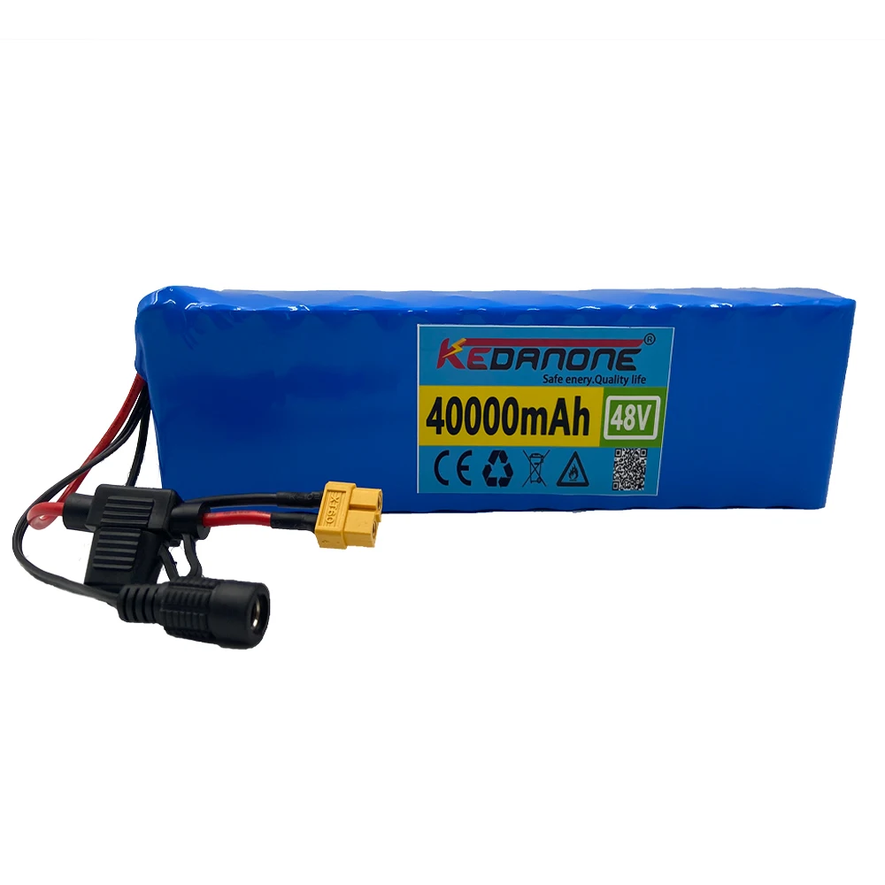 

For Electric Bike 48v 20Ah 28Ah 40Ah 58Ah18650 Li-ion Battery Pack 13S2P Bike Conversion Kit Bafang 1000w and 54.6V 2A Charging