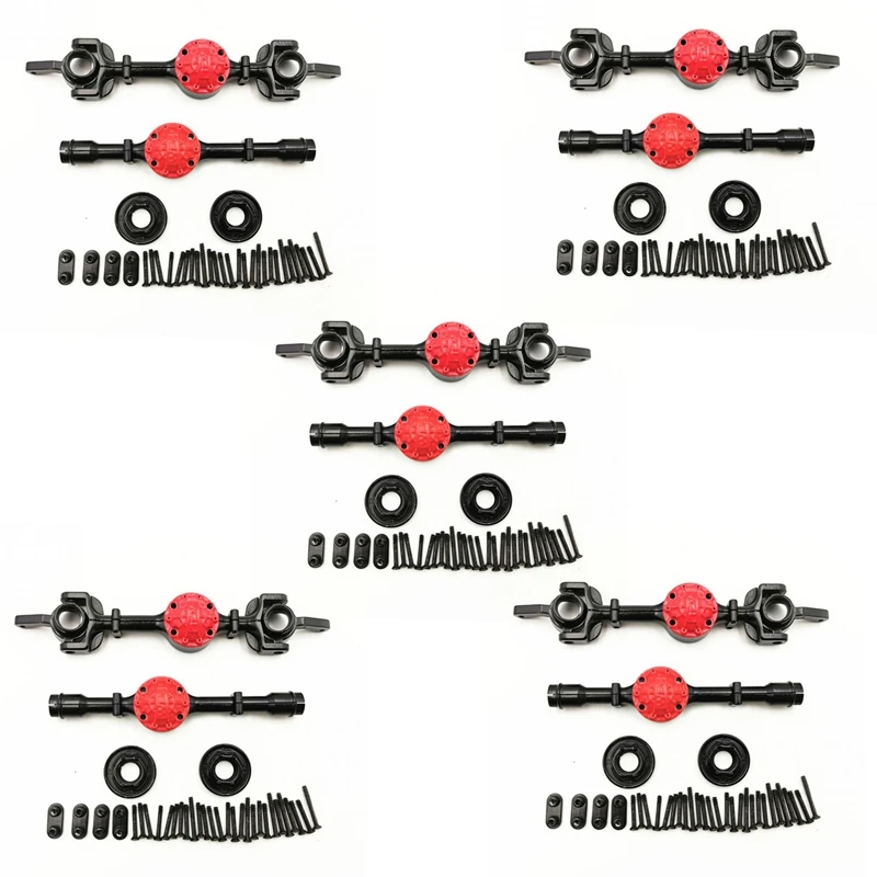 

5X for WPL 4X4 Truck Front and Rear Metal Shaft Shell ,Black