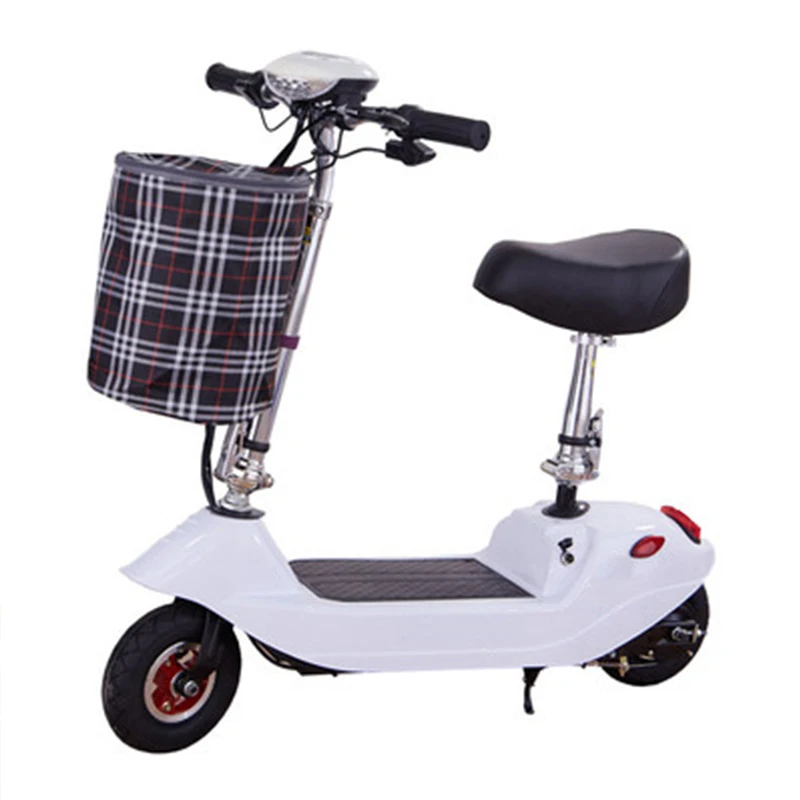 China cheap electric scooter small folding electric motorcycle portable two wheeled scooter with baby seat