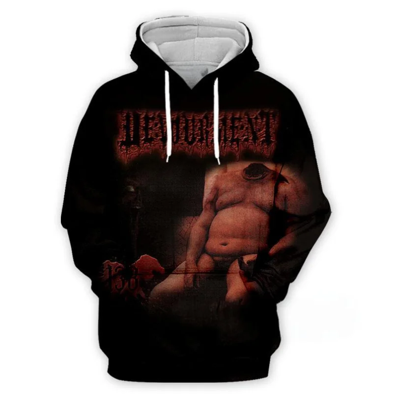 Толстовки с капюшоном Devourment Band для мужчин и женщин повседневная уличная одежда 3D