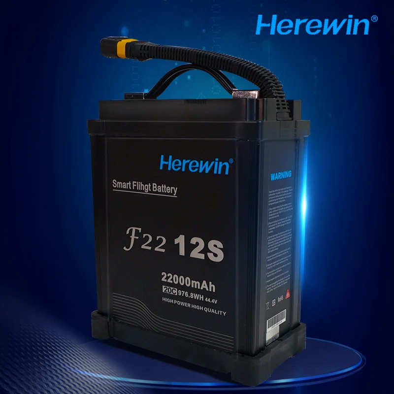 Аккумулятор herwin 44,4 в 12S 14S 22000 ма ч, 20C литиевая полимерная аккумуляторная батарея, для сельского хозяйства, для дрона
