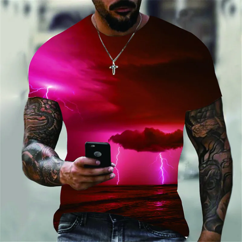 

Мужская одежда с 3D рисунком, размеры 6XL