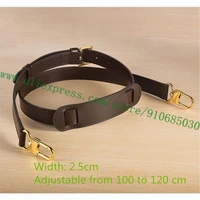 2 5cm coffee tan smooth calfskin shoulder strap carrying belt substitute for designer duffle travel bag handbag adjustable
