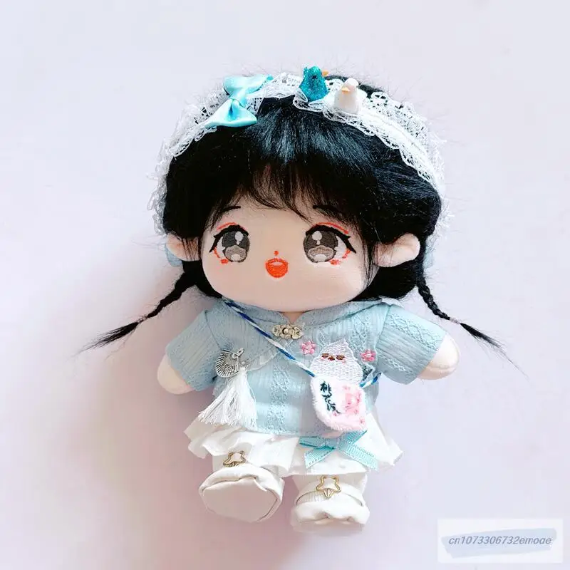 

Новинка, 20 см одежда, плюшевая Одежда для куклы-идола, одежда для бешеных детей, мягкая милая детская юбка, обувь, костюм, игрушки, поклонники,...