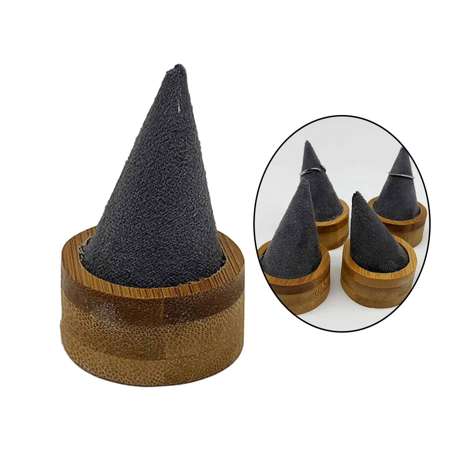 

Display Stand Holder Portable Multipurpose Cone Rings Storage Organizer Gift for Home Shop Dresser Bracelet Rack Earrings Lover