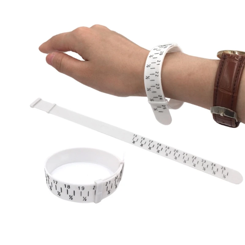 

Plastic Bracelet 15-25cm Jewelry Measure Wrist Size Tool Plastic Bracelet Measure Tool for Jewelry Size Bracelets Bangle 066C