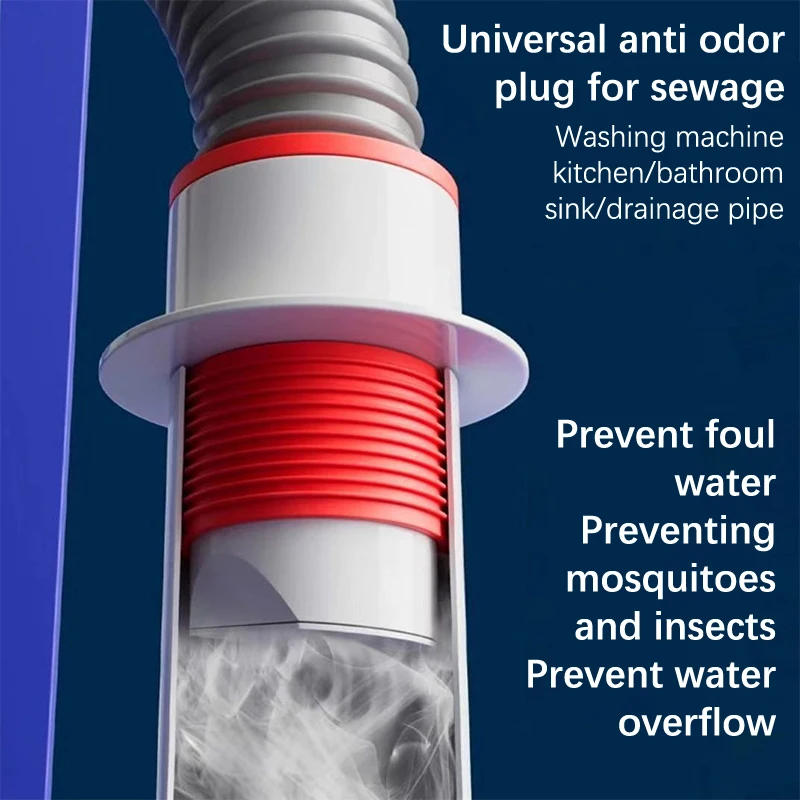 

Bathroom Floor Drain Core Universal Deodorant Sewer Seal Leak ABS Anti Odor Kitchen Floor Strainer Plug Filter Fast Drainage