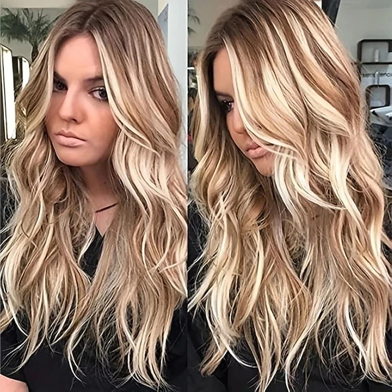 HAIRJOY женский длинный кудрявый парик синтетический термостойкий модный для