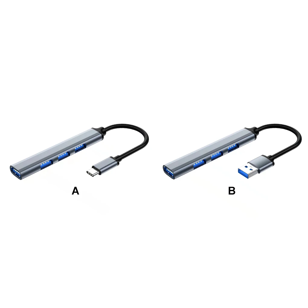 

USB-концентратор с 4 портами разветвитель адаптер док-станция Внешнее зарядное устройство Type-C