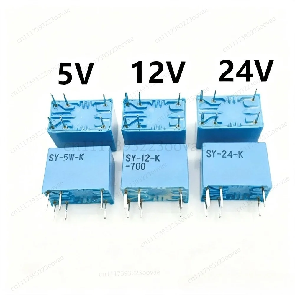 Фото Df 10 шт. SY-5-K 5VDC SY-12-K 12VDC SY-24-K SY-5W-K SY-12W-K SY-24W-K 6PIN 1A реле, запасные части №1