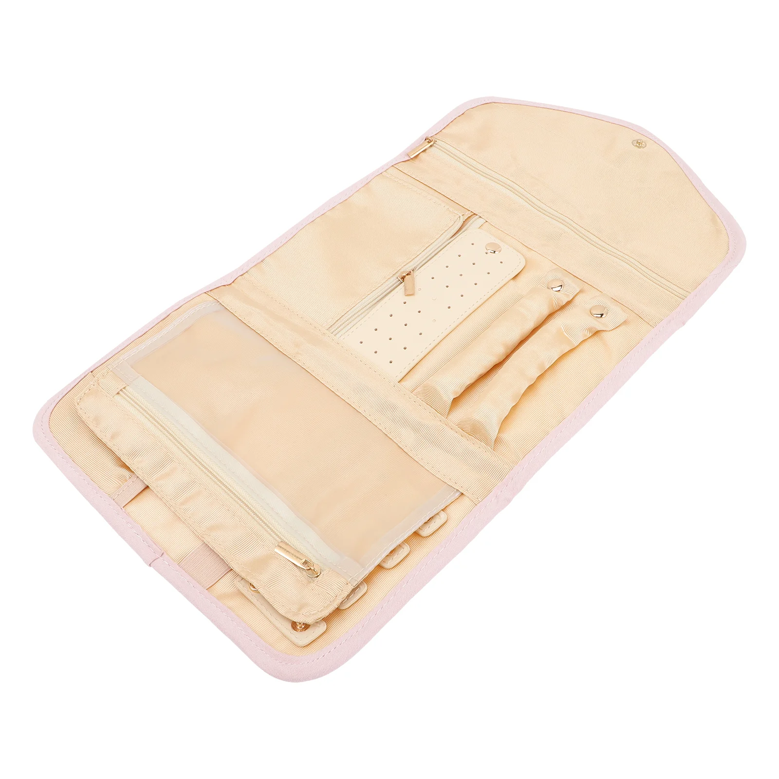 Jewelry Organizer Hanging Roll Casefoldable Travelhanger Rings Earringsbracelets Brooches Portable 