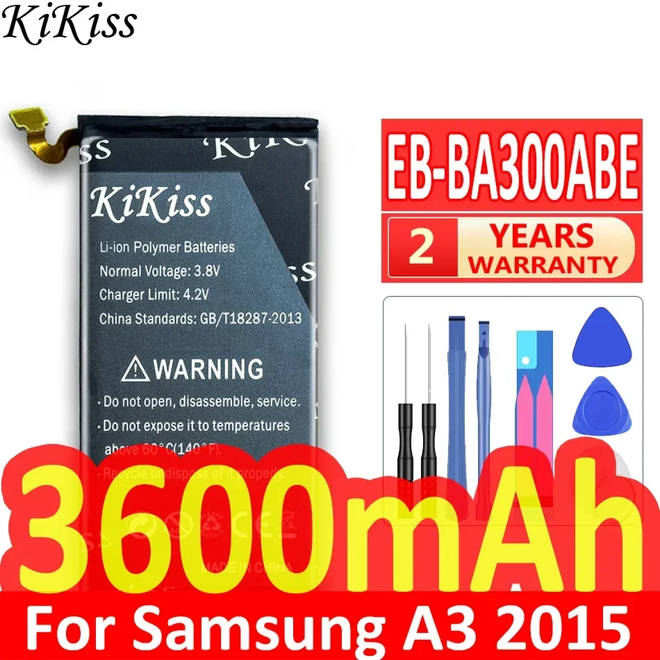 Аккумулятор KiKiss для Samsung GALAXY A3 A5 (2015 2016 2017) A300 A3000 A310 A320 A5000 A510 A5100 A520 A520F A310F A320F A510F