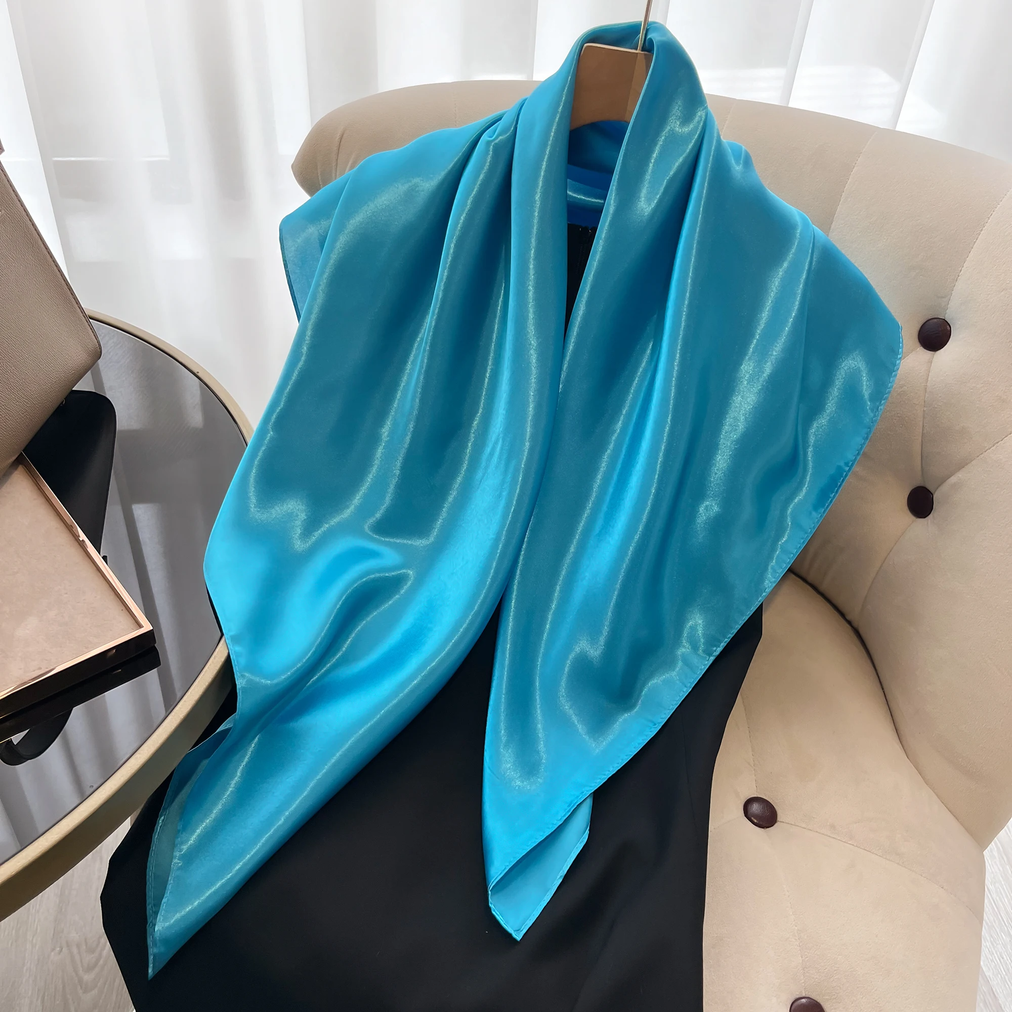 2024 Роскошный Шелковый Шарф Для Женщин Летний Квадратный Платок Модный Бренд Irojeff