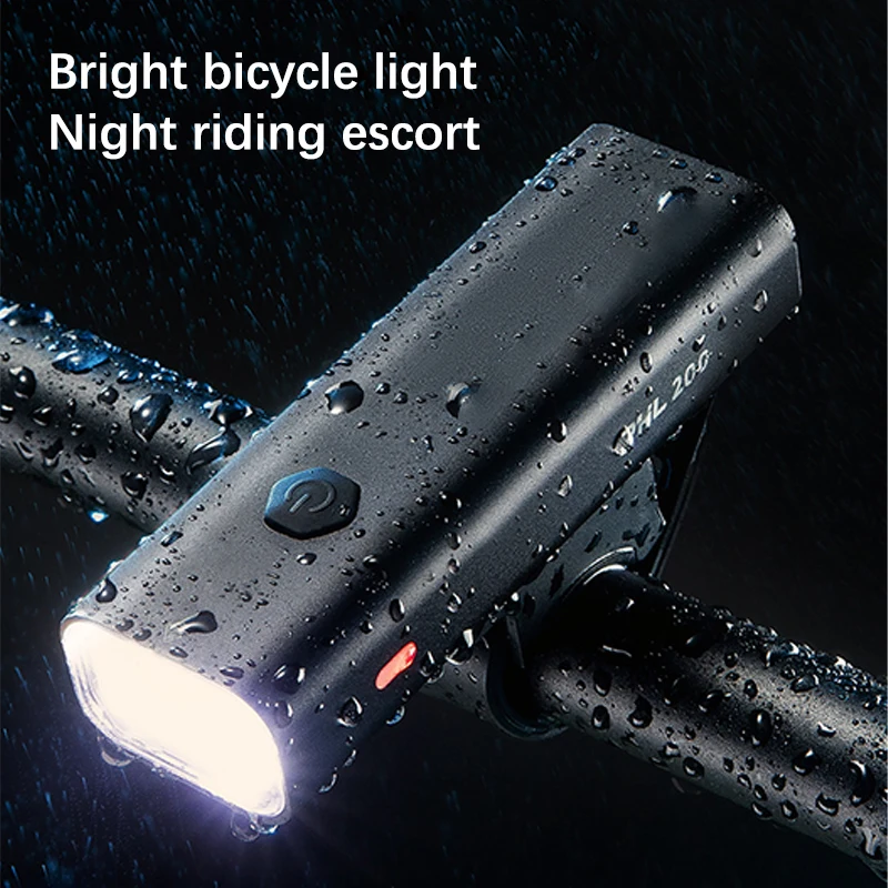 

Bicycle Light Night Riding Torch Rainproof Type-C Charging LED 2000mAh Mountain Road Bike Front Headlight Aluminum Flashlight