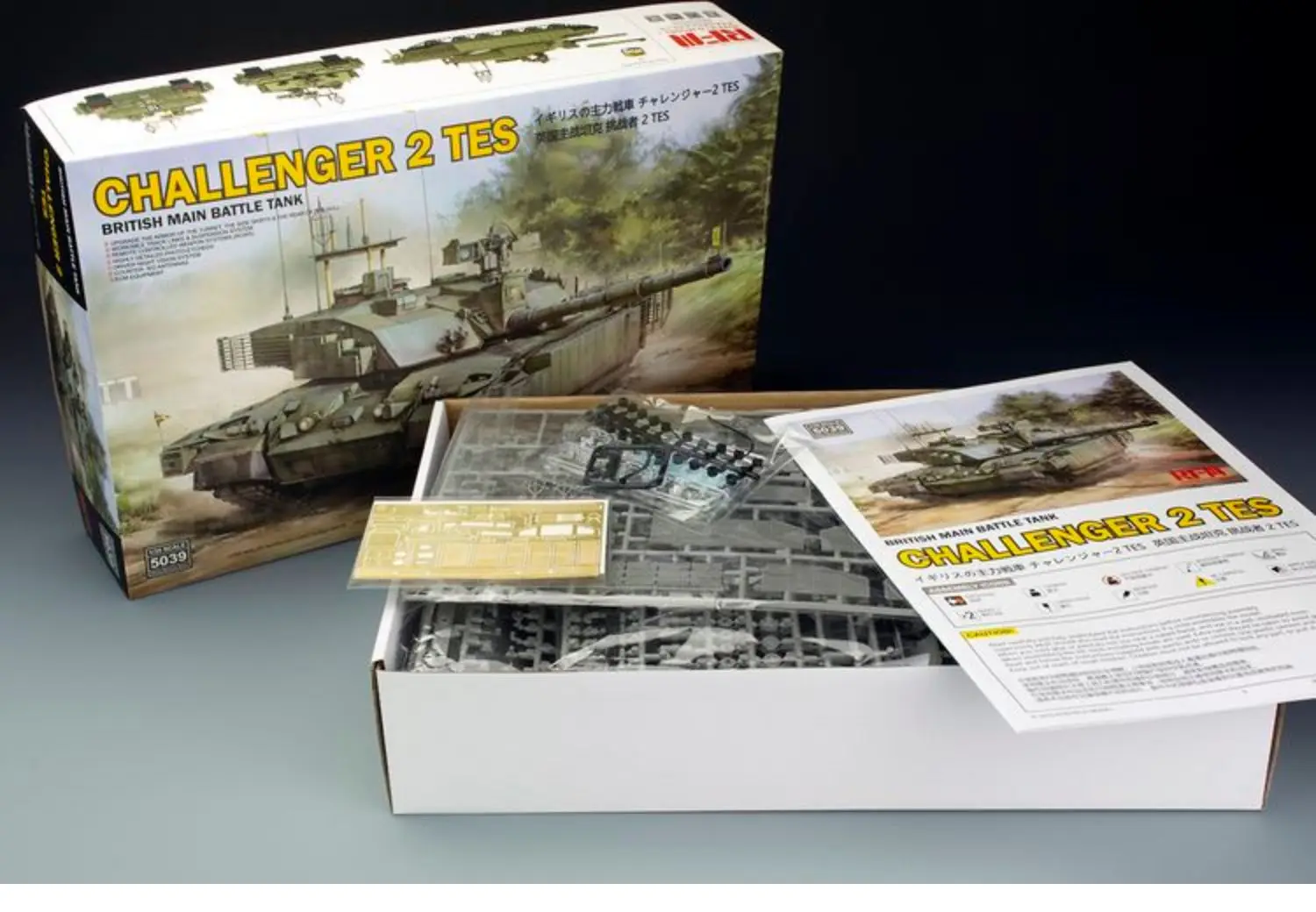 Ryefield RM5039 1/35 британский основной боевой танк Challenger 2 TES военная игрушка для хобби