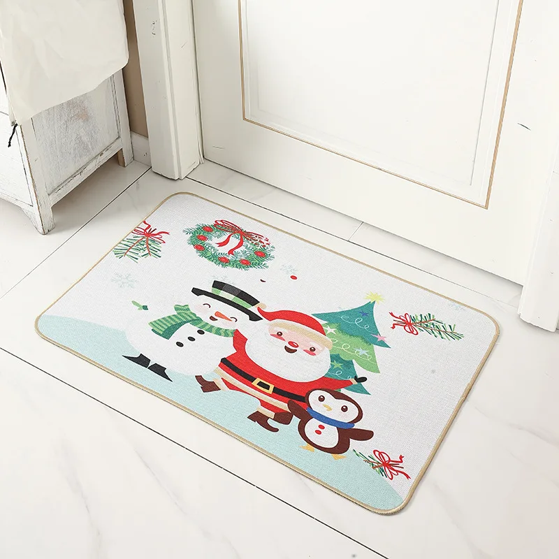 Merry Christmas Decorations for Home Santa Snowman Doormat Ornament New Year 2023 Gifts Xmas Party Decor Natal Noel 2022