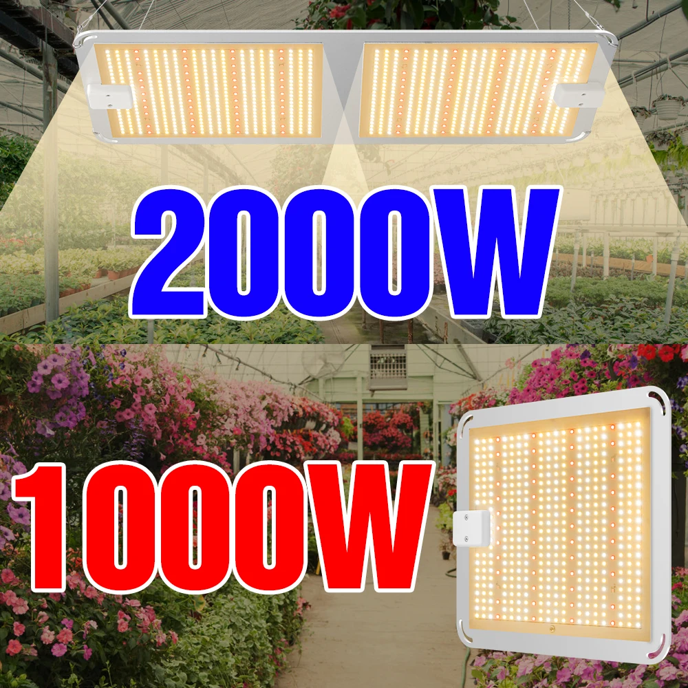 Phyto Lamp Full Spectrum Quantum LED Grow Light 220V Phytolamp 1000W 2000W 4000W Growth Light For Indoor Plants Flowers Seeds