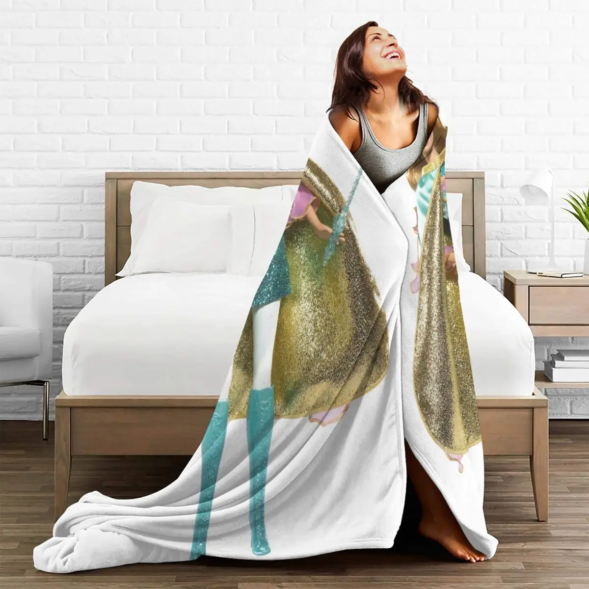 Фланелевые одеяла для Барби мягкое теплое покрывало кушетки кровати