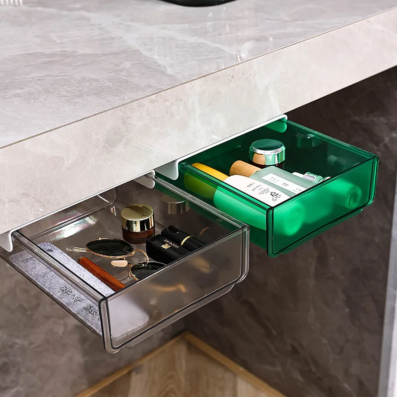 Подставка для ящика коробка хранения скрытый подвесной стол спальни общежития