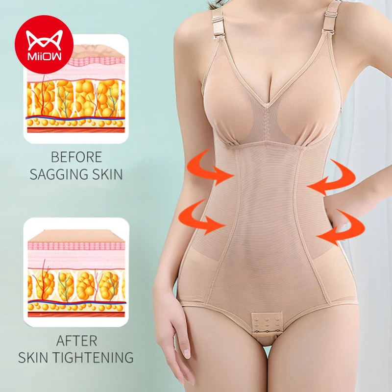 

Miiow Slimming belt tummy shaper Waist trainer corset body shapers shapewear butt lifter Shapewear Women's Sexy bodysuit