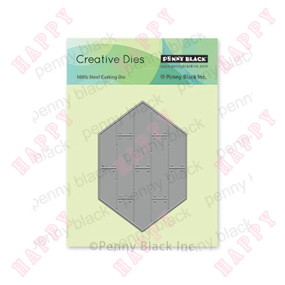 

New Metal Cutting Dies Shiplap Hexagon For Scrapbook Diary Decoration Paper Craft Embossing Template DIY Greeting Card Handmade