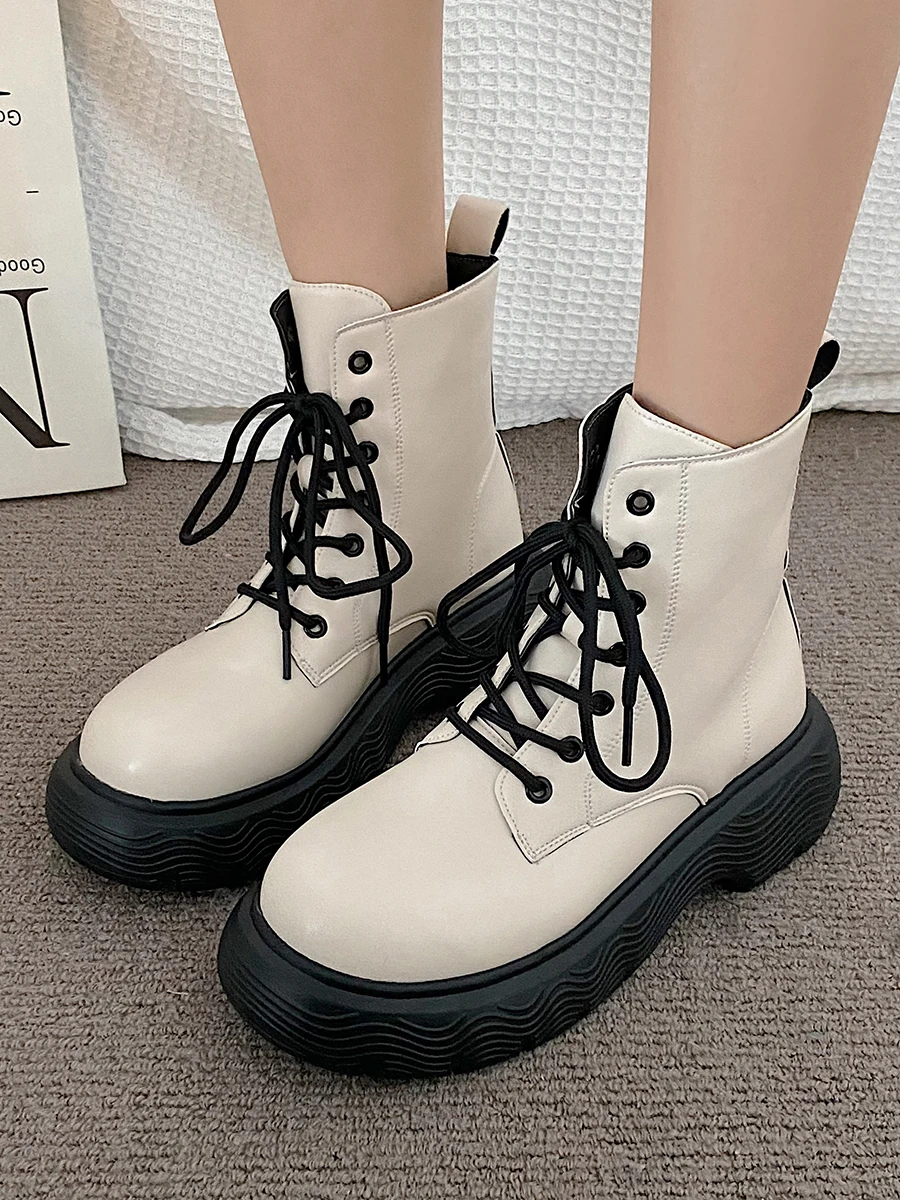 

Женские ботинки на высоком каблуке со шнуровкой и круглым носком-Женская роскошная дизайнерская обувь на шпильке Лолита 2022 модная женская ...