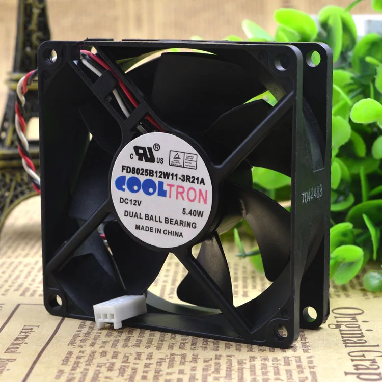 TRON FD8025B12W11-3R21A 8025 мм 8 см 8 см 12 В 5,4 Вт серверный вентилятор