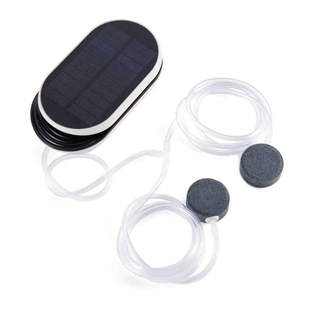 

Solar Oxygen Pump Solar Powered Fish Aquarium Oxygen Aerator Air Pump Fish Aerator With Aquarium Oxygen Pipe Air Bubble Stones
