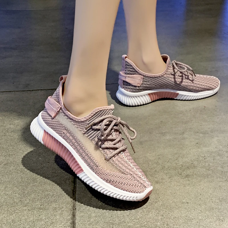 

Туфли женские сетчатые на шнуровке, Вулканизированная подошва, дышащие кроссовки, повседневная обувь, лоферы, плоская подошва