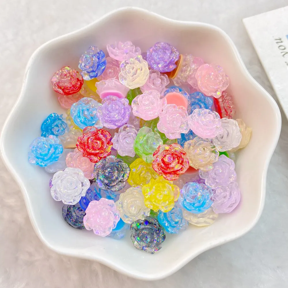 50 шт. мини розовые кабошоны из канифоли TSXJY