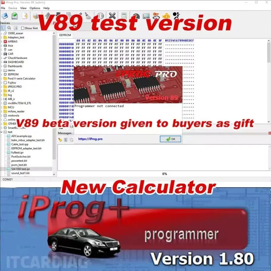 IPROG PRO V87 IPROG+ V89 с полными адаптерами, программное обеспечение для сценариев, поддержка IMMO, подушка безопасности, сброс, коррекция пробега, ECU, инструмент для программатора ключей (art.: 3920cf91bb488) - 3920cf91bb488