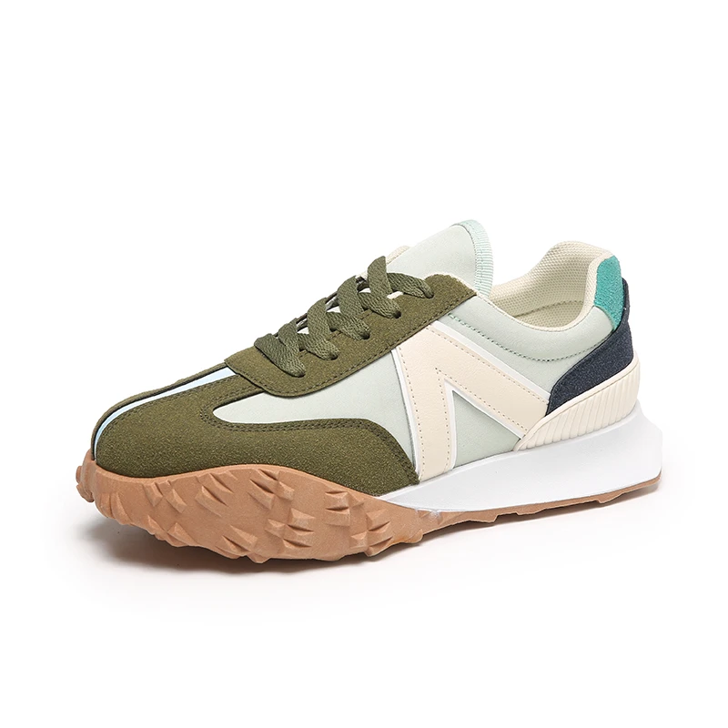 

Travel Shoes Women 2022 Summer New Platform Sneakers Woman Leisure Round Toe Running Shoe Fashion Womens Lace Up Walking Sneaker