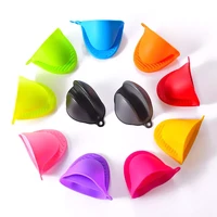 thicken silicone baking oven mitts microwave oven glove insulation non stick anti slip grips bowl pot clips kitchen gadgets