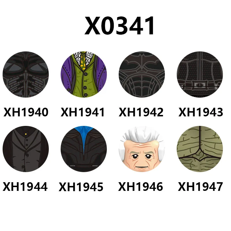 

X0341 Новое поступление, строительные блоки известных персонажей фильма, декоративные фигурки героев, развивающие игрушки для детей, подарки