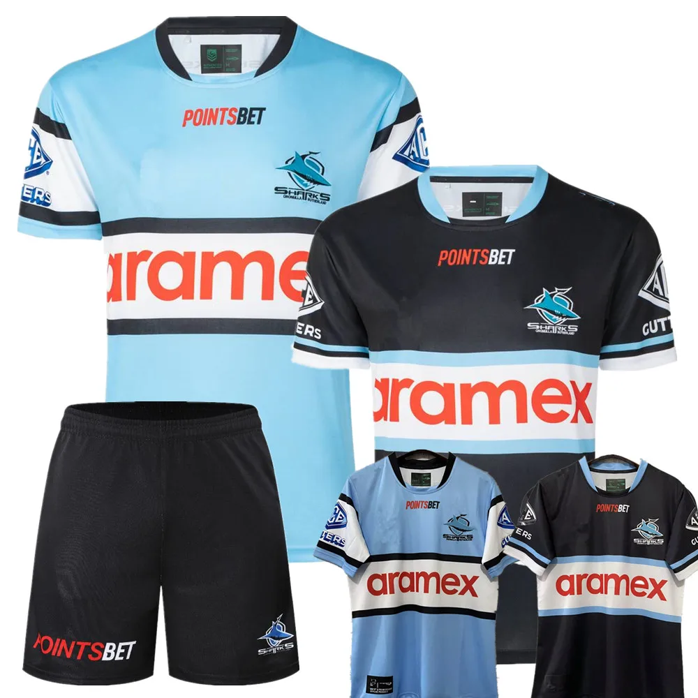 

rugby jersey 2023 Cronulla Sutherland Sharks Indigenous rugby shirt Australia Sharks Heritage anzac t-shirt
