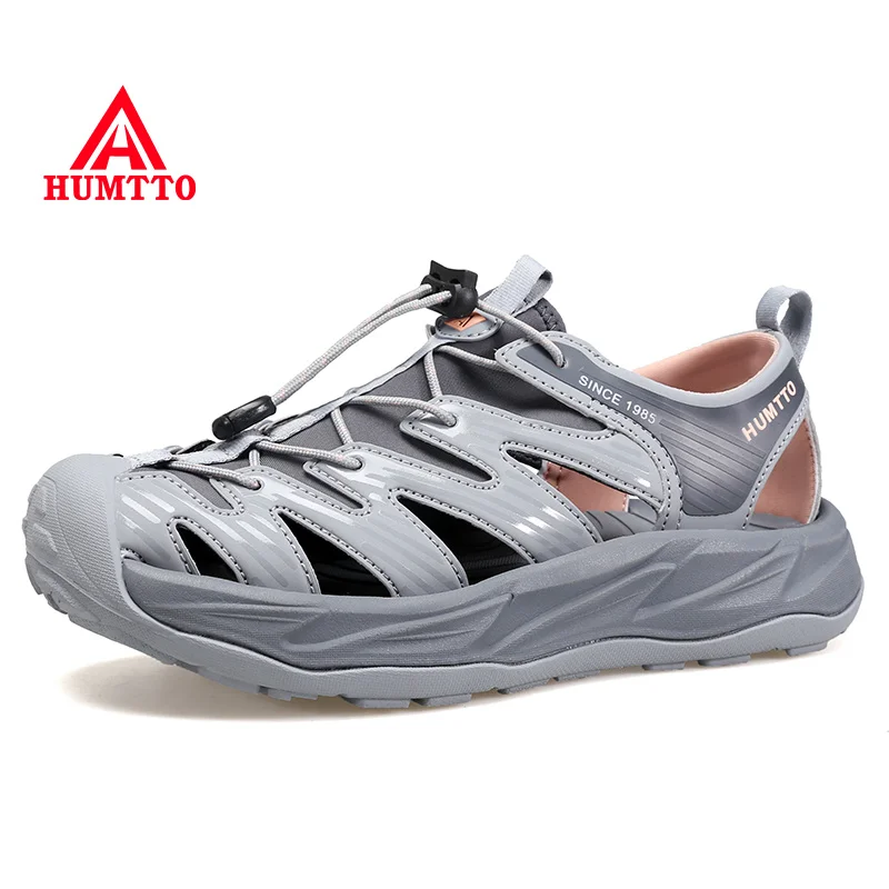 HUMTTO Breathable Water Hiking Shoes for Women 2022 Woman Sandals Luxury Designer Summer Beach Quick Dry Flat Womens Sneakers